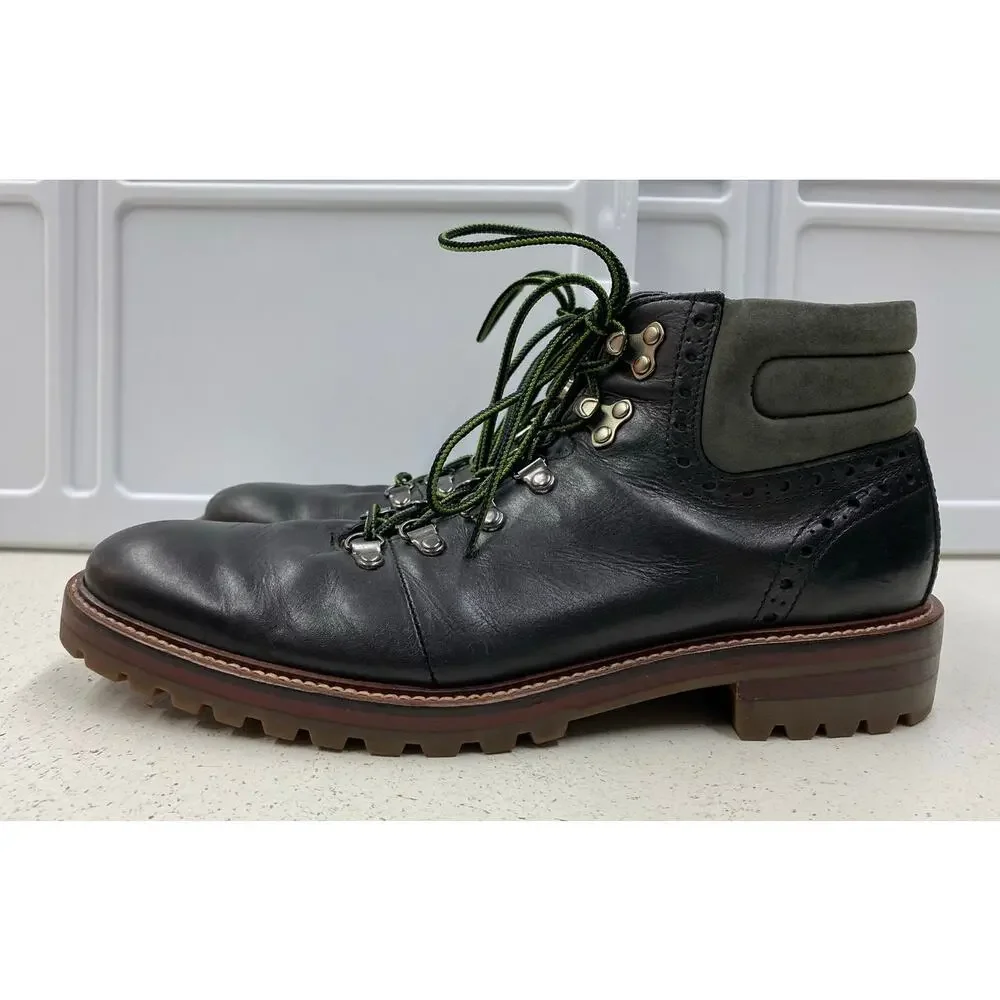 Men Johnston & Murphy Karnes Alpine Oxford leather ankle boots shoes, 8.5M